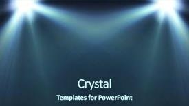  Presentation with empty stage - Amazing slides having light on wooden floor backdrop and a ocean colored foreground