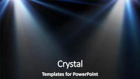  Presentation with empty stage - Slide set with light on wooden floor background and a dark gray colored foreground