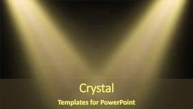  Presentation with empty stage - Cool new presentation theme with light on wooden floor backdrop and a tawny brown colored foreground