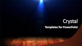  Presentation with empty stage - Amazing presentation theme having light on wooden floor backdrop and a black colored foreground