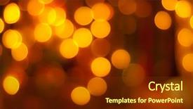 Presentation with artistic - Beautiful PPT theme featuring light orange - artistic bokeh background with space backdrop and a tawny brown colored foreground