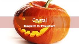  Presentation with halloween animated - PPT layouts having muscles - man with a barbell exercise background and a tawny brown colored foreground