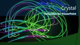  Presentation with light - Presentation theme consisting of light-painting-on-the-dark background and a ocean colored foreground