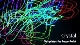  Presentation with light - Presentation theme consisting of light-painting-on-the-dark background and a black colored foreground