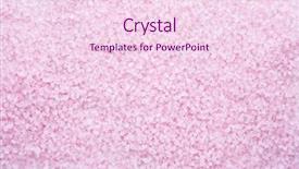  Presentation with mineral - Cool new presentation design with light pink crystals of mineral backdrop and a pink colored foreground