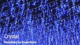  Presentation with computer science led - PPT theme with light purple - beautiful decor on street made background and a cobalt blue colored foreground