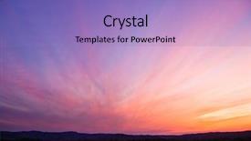  Presentation with nature sunset of colors - Beautiful presentation featuring light purple - colorful sky after the sunset backdrop and a light blue colored foreground