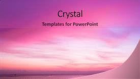  Presentation with rise - Audience pleasing theme consisting of light purple - rise backdrop and a coral colored foreground