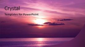  Presentation with skyline - Colorful PPT theme enhanced with light purple - skyline scene night backdrop and a coral colored foreground