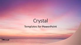  Presentation with sunrise - Colorful slides enhanced with light purple - sunrise backdrop and a lemonade colored foreground