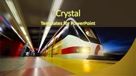  Presentation with rapid immunology - Beautiful theme featuring light rail - motion blurred rapid train backdrop and a tawny brown colored foreground