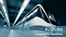  Presentation with rapid immunology - Slide deck with light rail - motion blurred rapid train background and a teal colored foreground