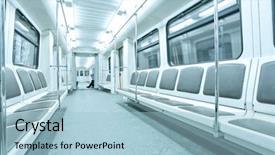  Presentation with go to shin okubo subway - Beautiful slides featuring light rail - subway inside backdrop and a light blue colored foreground