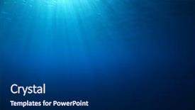  Presentation with blue water - Colorful slides enhanced with light rays - abstract blue water background backdrop and a dark gray colored foreground