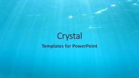  Presentation with format for abstract - Colorful PPT theme enhanced with light rays - abstract underwater background photo backdrop and a cyan colored foreground