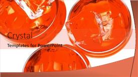  Presentation with dry ice - Audience pleasing presentation theme consisting of light red dry wine with ice cubes backdrop and a red colored foreground