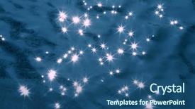  Presentation with light - Amazing presentation theme having light reflected on water surface backdrop and a ocean colored foreground