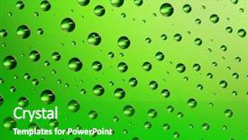  Presentation with refraction - PPT theme featuring light refraction - colored drops on the glass background and a  colored foreground