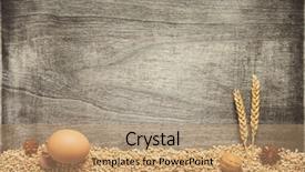  Presentation with grains - Audience pleasing PPT layouts consisting of light scattering - wheat grains and bakery ingredients backdrop and a coral colored foreground