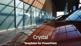  Presentation with light shade nluie - Slide deck featuring light shadows and reflections cars background and a tawny brown colored foreground