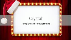  Presentation with light sign - Audience pleasing presentation theme consisting of light-sign-with-red-frame backdrop and a pink colored foreground