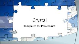  Presentation with weather - Presentation theme consisting of light sky in summer weather background and a white colored foreground