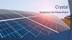  Presentation with solar light - Slides having light source - solar energy modern electric power background and a sky blue colored foreground