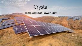  Presentation with energy solar - Slide deck enhanced with light source - solar panels energy modern electric background and a light blue colored foreground