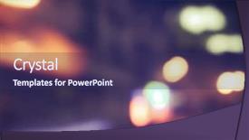  Presentation with light spectrum - Cool new PPT theme with light spectrum - artistic style - defocused urban backdrop and a violet colored foreground