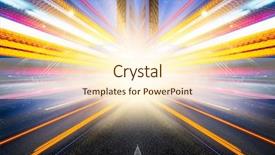  Presentation with traffic - Presentation having moving street lights - rapid city traffic motion cars background and a cream colored foreground