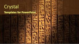  Presentation with ancient egypt - Slide deck consisting of light-spot-moving-on-ancient background and a tawny brown colored foreground
