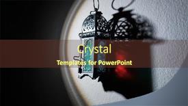  Presentation with lantern - Slide deck enhanced with light-spot-on-the-arabic background and a tawny brown colored foreground