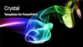  Presentation with smoke - Slides having light streaks - streams of a smoke colour background and a black colored foreground