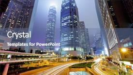  Presentation with traffic light - Beautiful PPT layouts featuring light stream and highrise buliding backdrop and a ocean colored foreground