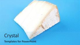  Presentation with blue cheese - Slides having light-swiss-gauda-cheese background and a light blue colored foreground