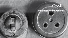  Presentation with close up view of the compass on old paper - Amazing PPT theme having light switches sockets - close-up of an old lightswitch backdrop and a  colored foreground