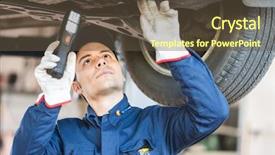 Presentation with life memorial candle light - Slide set consisting of light to inspect a lift background and a tawny brown colored foreground