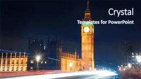  Presentation with westminster - Cool new theme with light trail on westminster bridge backdrop and a wine colored foreground