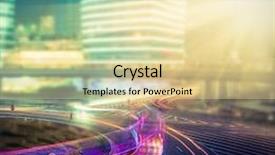  Presentation with shanghai - Presentation featuring light trails on the modern building background in shanghai china background and a blonde colored foreground