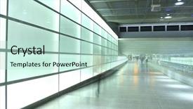  Presentation with berlin wall - Audience pleasing PPT theme consisting of light wall backdrop and a mint green colored foreground