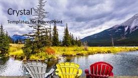  Presentation with cold water - Slides enhanced with light wave in the water background and a light blue colored foreground