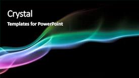  Presentation with black corporate women - Beautiful PPT layouts featuring light waves - rainbow smoke on black background backdrop and a  colored foreground