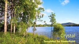  Presentation with magical - PPT theme with light-white-clouds background and a tawny brown colored foreground