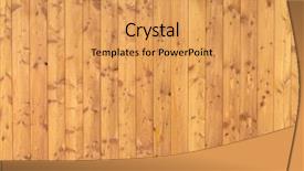  Presentation with wood panel - Audience pleasing PPT theme consisting of light wood panels used backdrop and a yellow colored foreground
