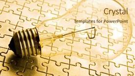  Presentation with power energy - Colorful slides enhanced with lightbulb puzzle - power of energy backdrop and a  colored foreground