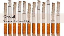  Presentation with cigarettes - Amazing slides having kitchen hand mixer isolated on a white background backdrop and a sky blue colored foreground