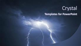  Presentation with lightening - Cool new slide deck with lightening-over-the-landscape backdrop and a wine colored foreground