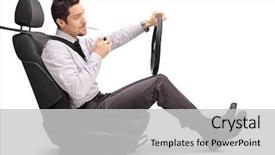  Presentation with lighting - Slide set consisting of lighter light - businessman lighting up a cigarette background and a light gray colored foreground