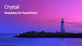  Presentation with farming canals california - Slide set enhanced with lighthouse at walton santa cruz background and a purple colored foreground