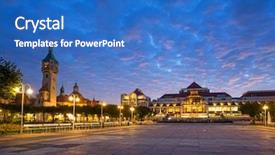  Presentation with history of baltic republics - PPT layouts featuring lighthouse by the baltic pier background and a teal colored foreground